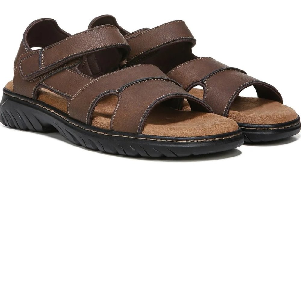 Men’s Dr Scholl's COMPLEX Sandals Size  11   Brown Casual Dress NWT